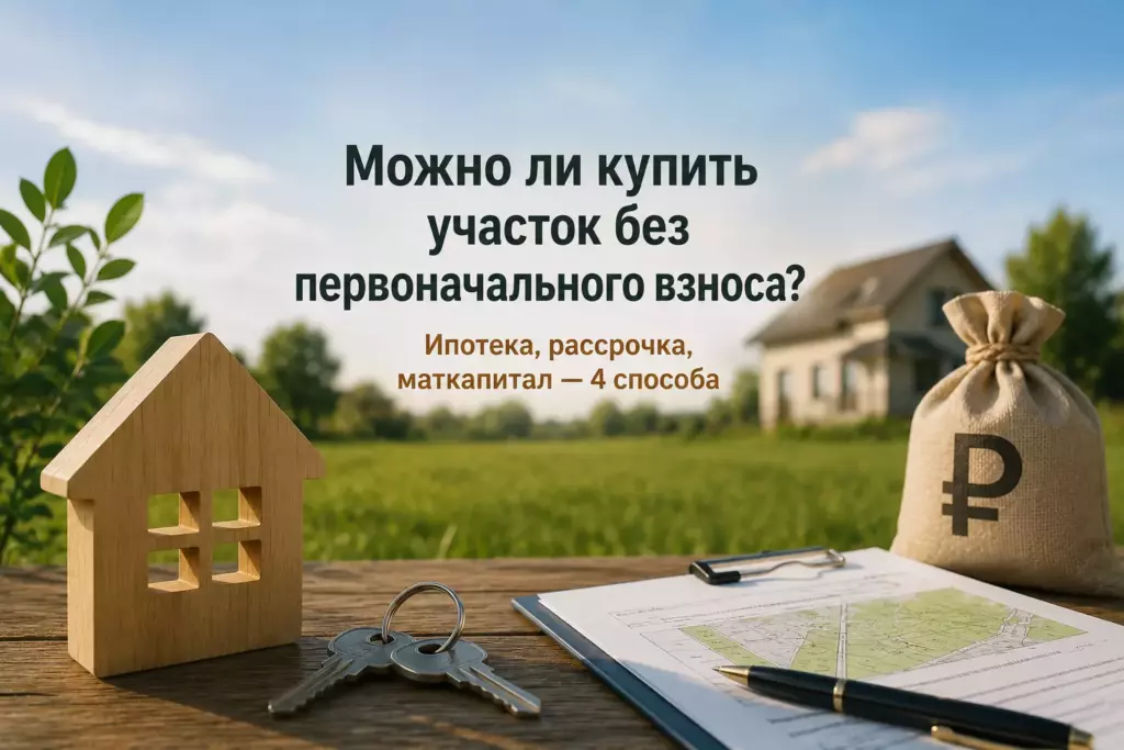 Можно ли купить участок без первоначального взноса? Ипотека, рассрочка, маткапитал — 4 способа
