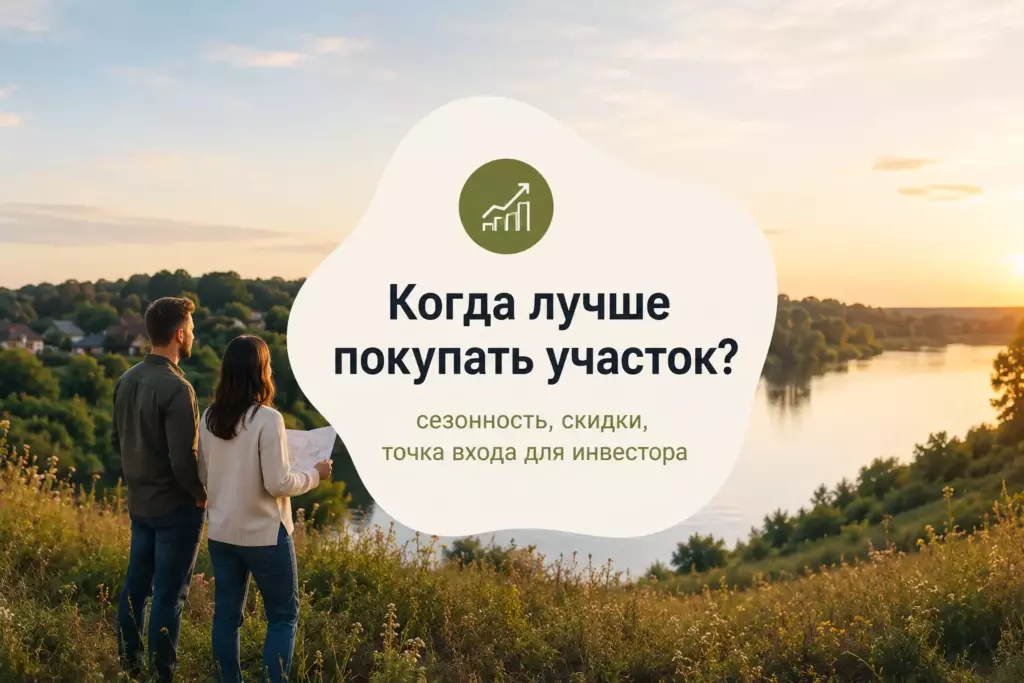 Когда лучше покупать участок: сезонность, скидки, точка входа для инвестора